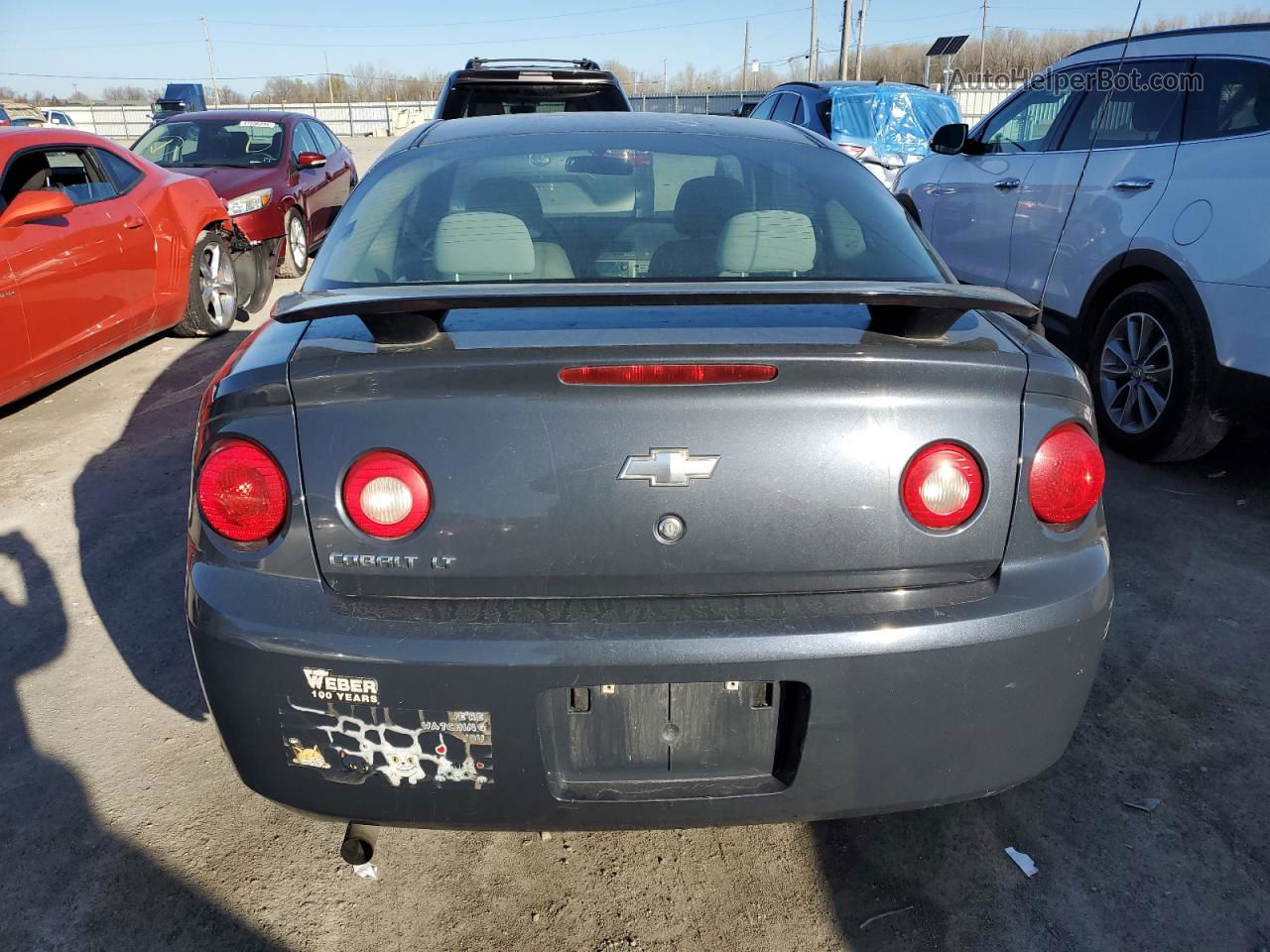 2008 Chevrolet Cobalt Lt Charcoal vin: 1G1AL18F587165175