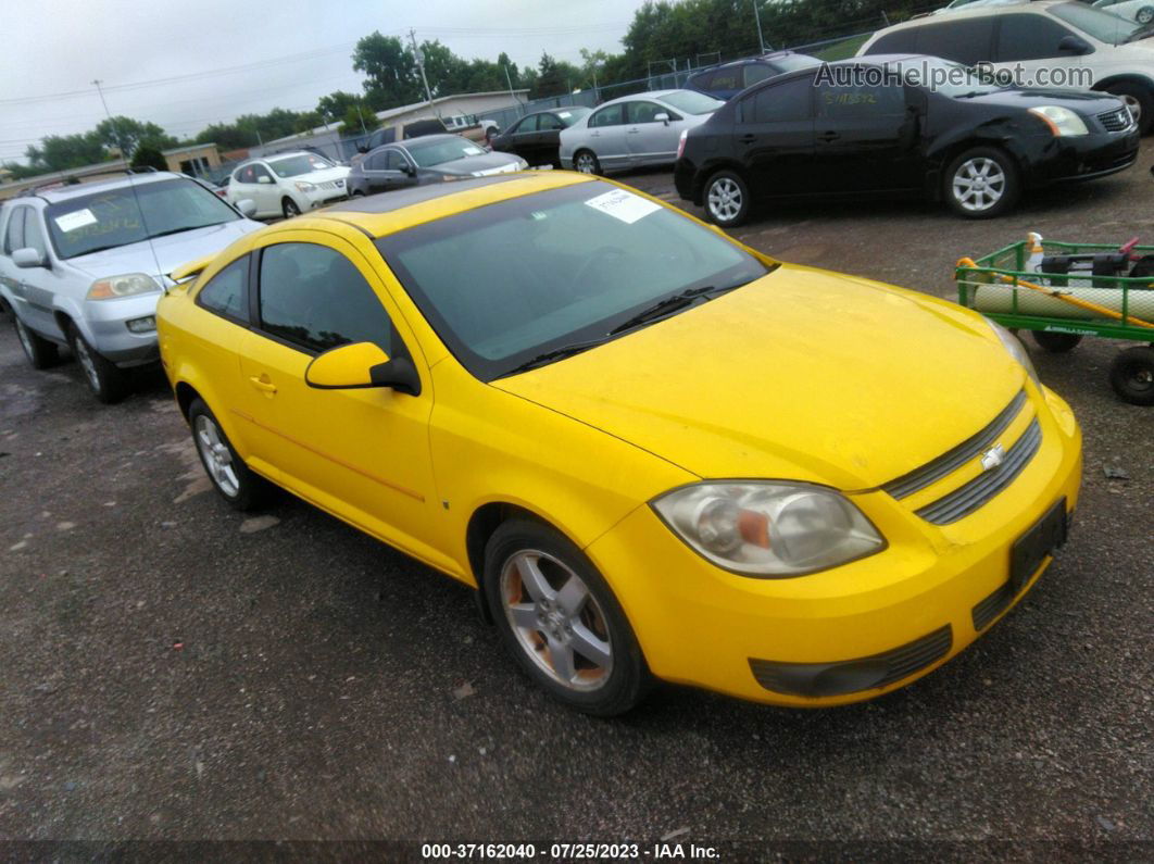 2008 Chevrolet Cobalt Lt Yellow vin: 1G1AL18F687303337