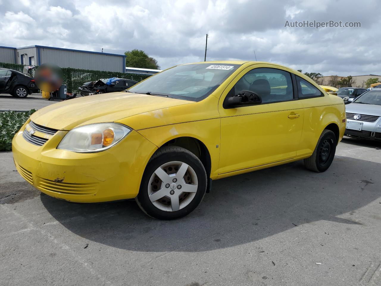 2008 Chevrolet Cobalt Lt Yellow vin: 1G1AL18FX87132771