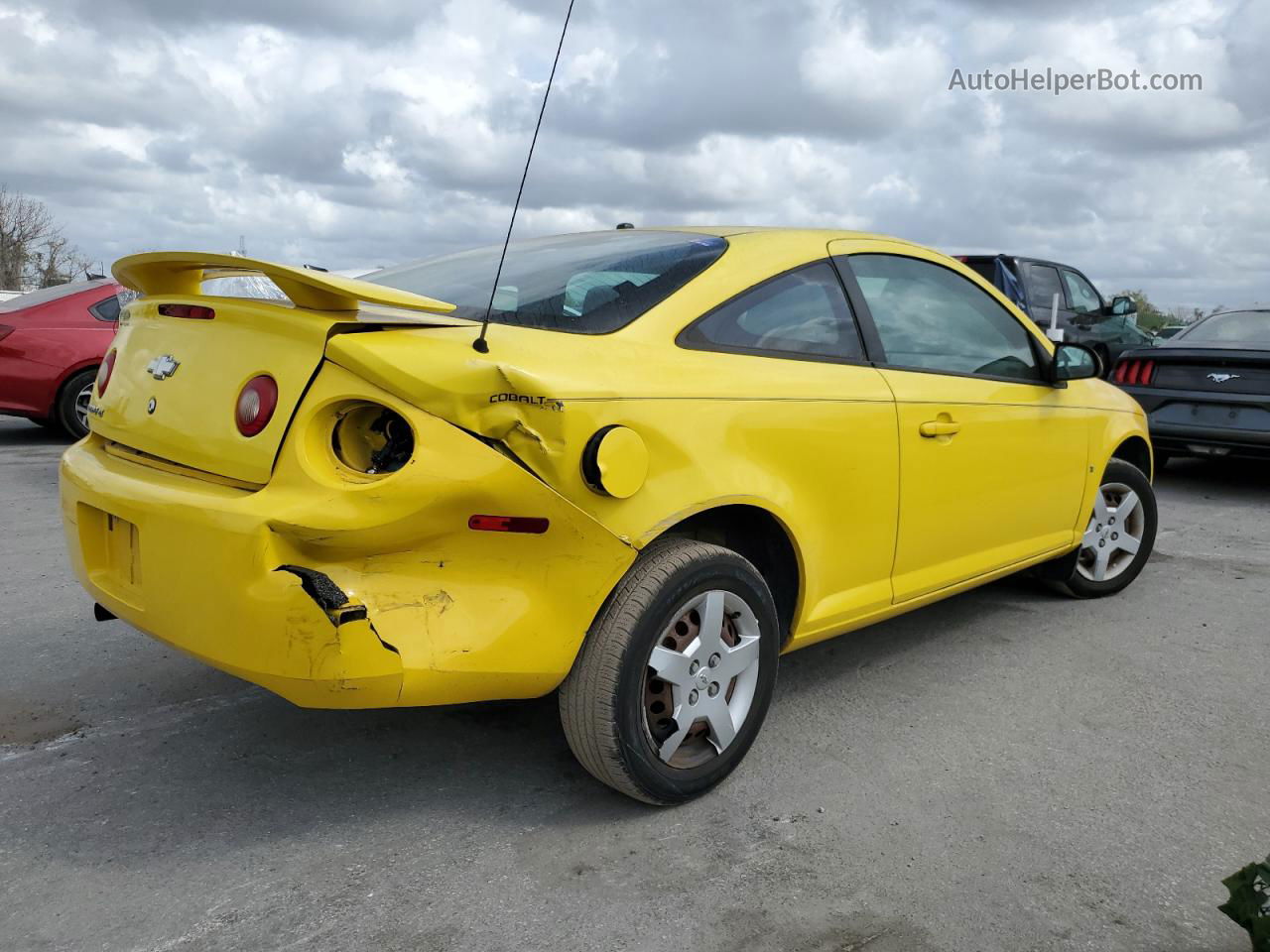 2008 Chevrolet Cobalt Lt Yellow vin: 1G1AL18FX87132771