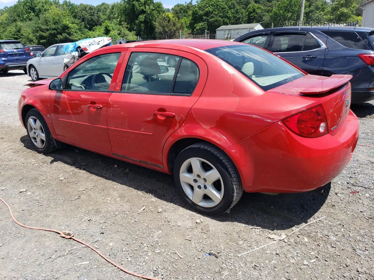 2007 Chevrolet Cobalt Lt Красный vin: 1G1AL55F177116324