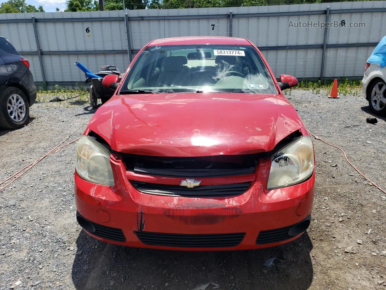 2007 Chevrolet Cobalt Lt Красный vin: 1G1AL55F177116324