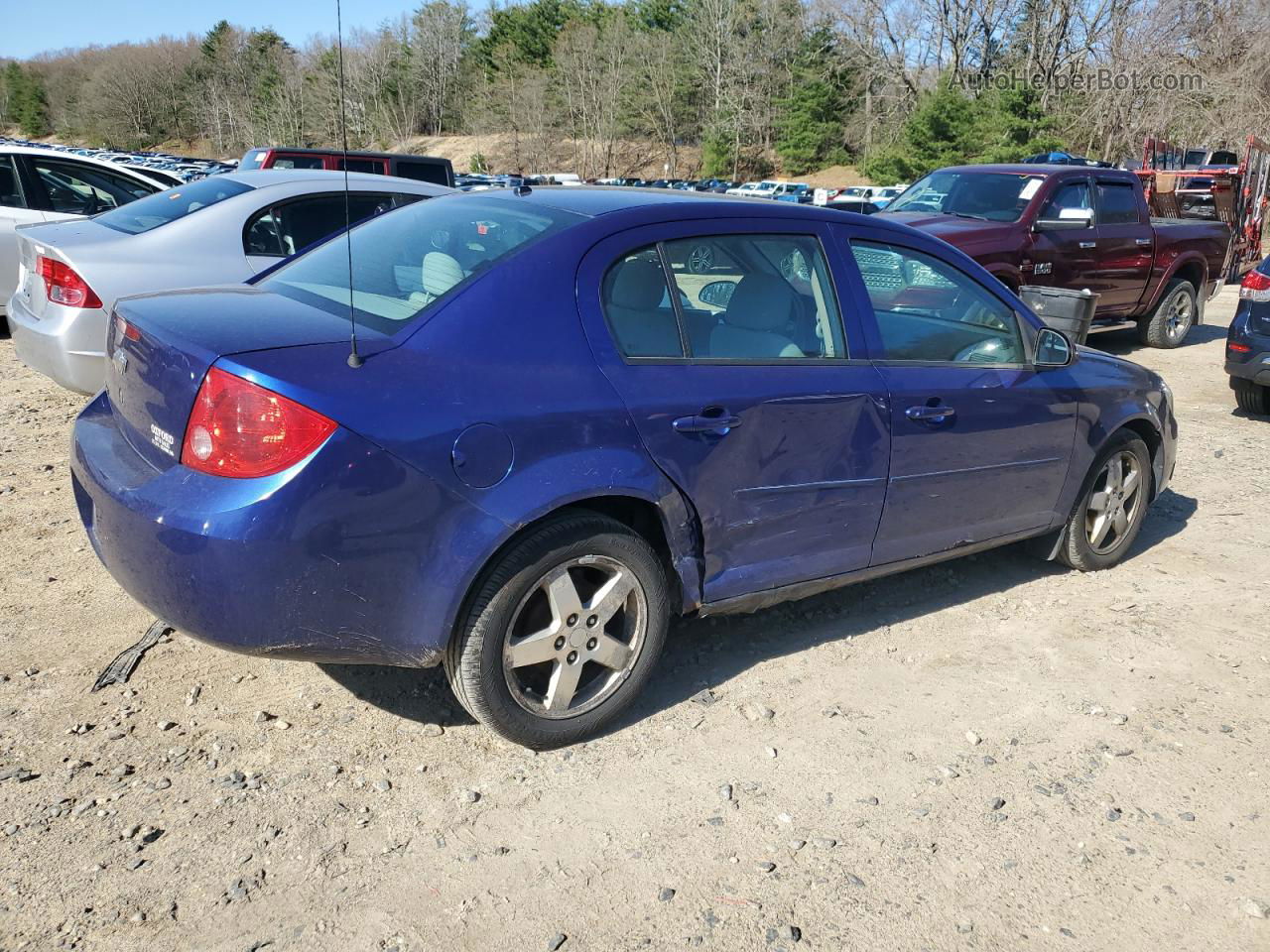 2007 Chevrolet Cobalt Lt Синий vin: 1G1AL55F477343992