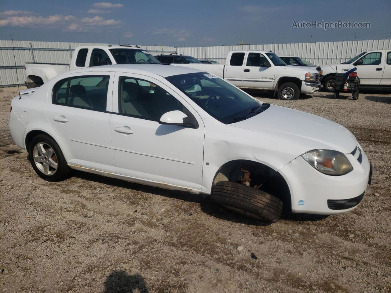 2008 Chevrolet Cobalt Lt White vin: 1G1AL55F487290065