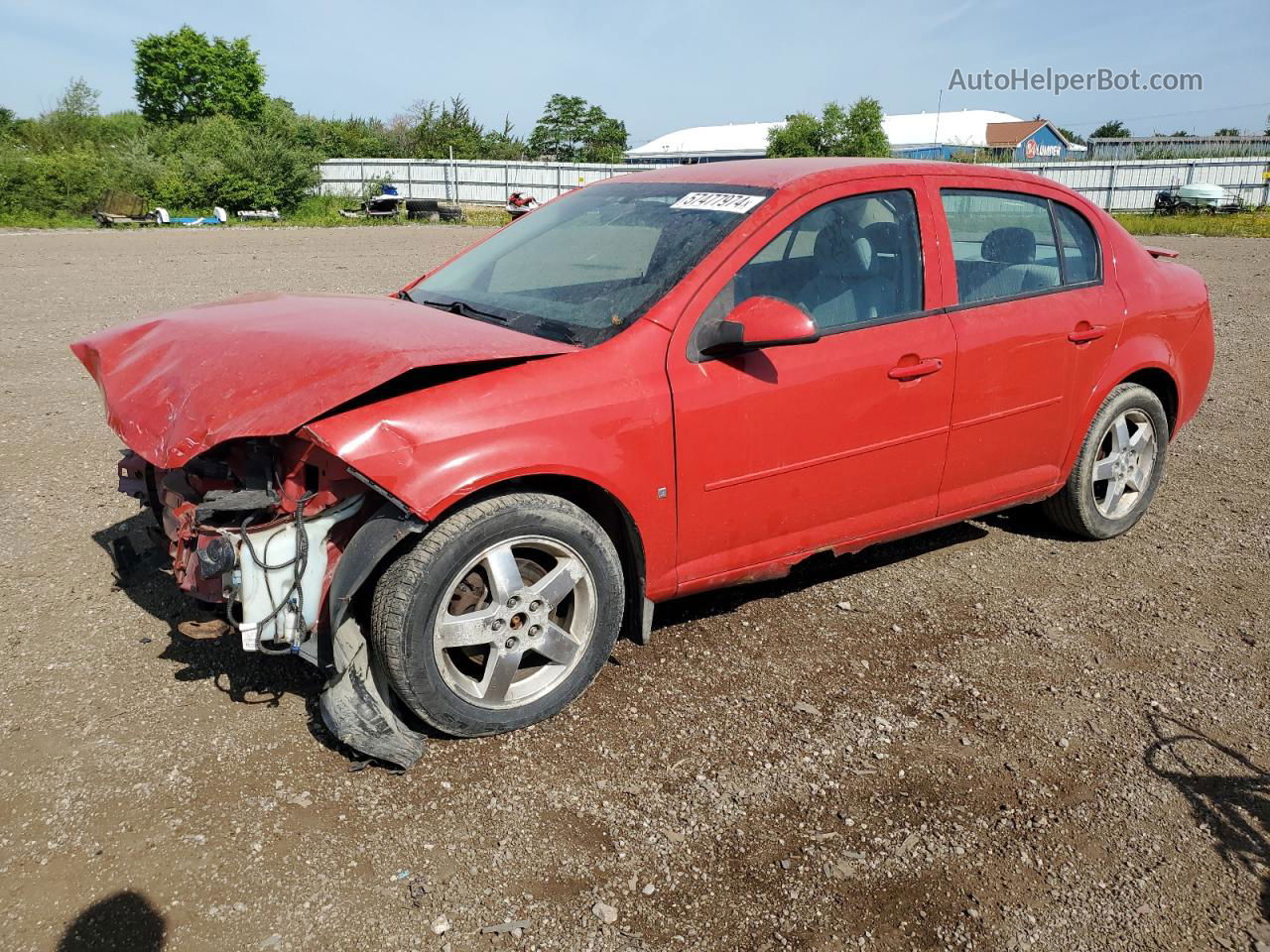 2007 Chevrolet Cobalt Lt Red vin: 1G1AL55F777322263