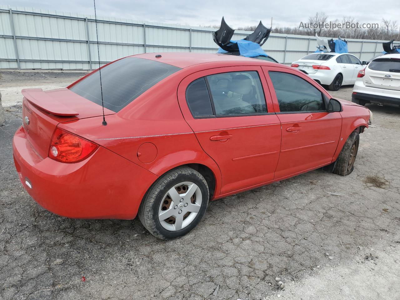 2007 Chevrolet Cobalt Lt Red vin: 1G1AL55F777341539