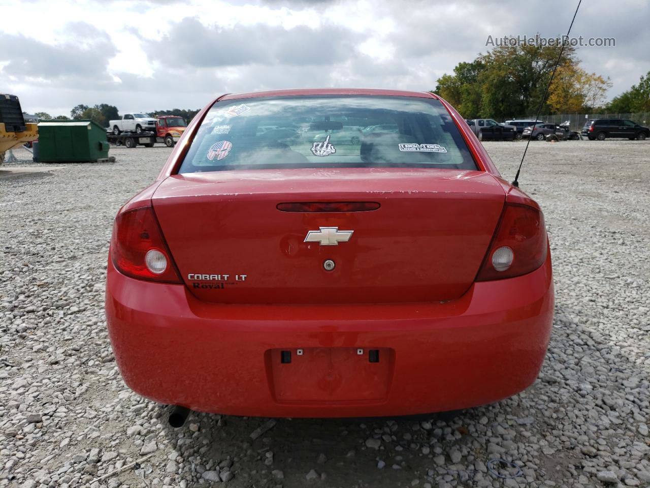 2007 Chevrolet Cobalt Lt Red vin: 1G1AL55F877268424