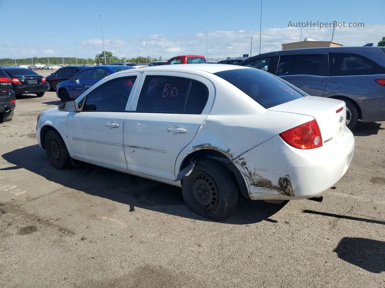 2008 Chevrolet Cobalt Lt White vin: 1G1AL58F187205923