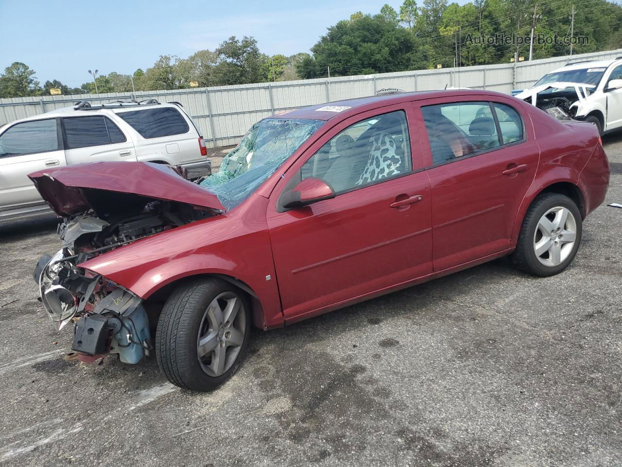 2008 Chevrolet Cobalt Lt Темно-бордовый vin: 1G1AL58F587272640