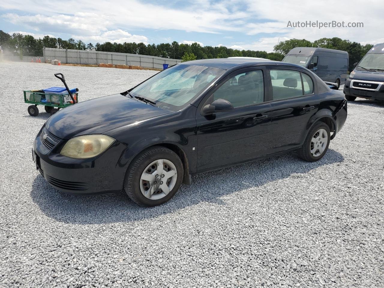 2008 Chevrolet Cobalt Lt Черный vin: 1G1AL58F687200829