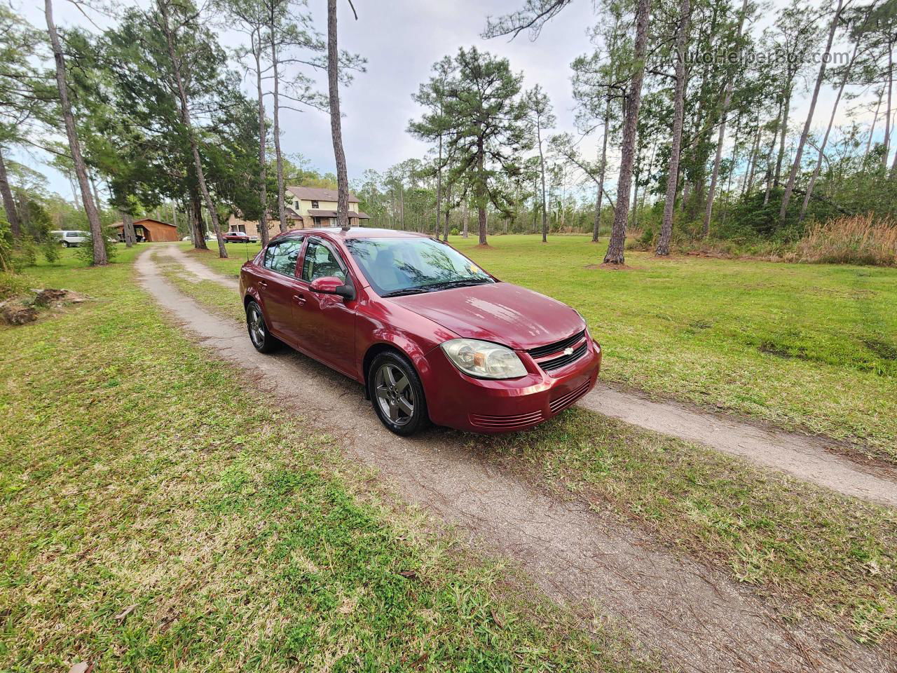 2007 Chevrolet Cobalt Lt Burgundy vin: 1G1AL58F777103122