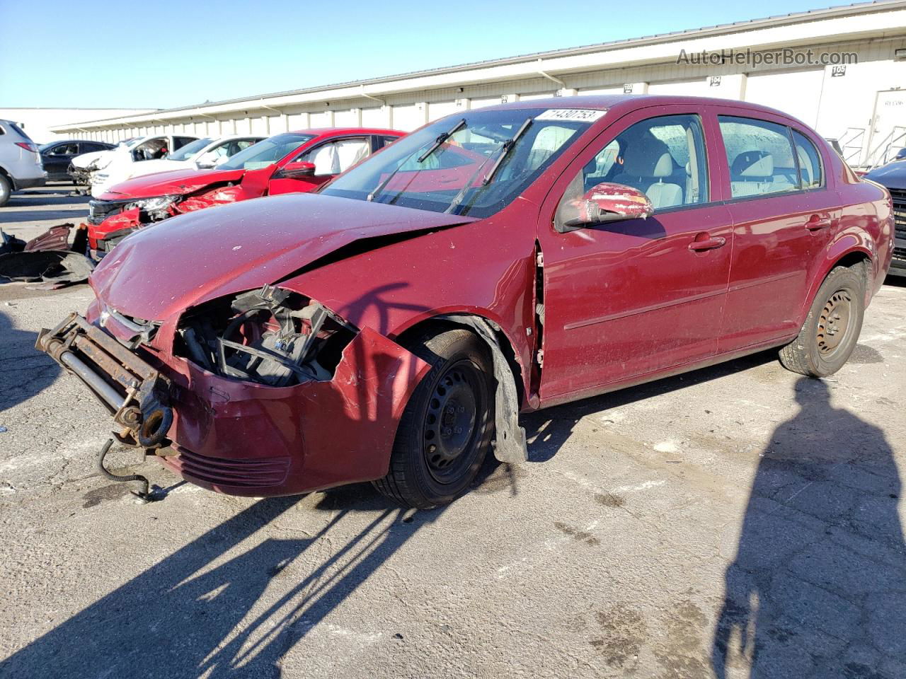 2008 Chevrolet Cobalt Lt Красный vin: 1G1AL58F787189405