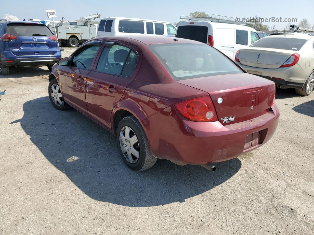 2008 Chevrolet Cobalt Lt Бордовый vin: 1G1AL58F987173903