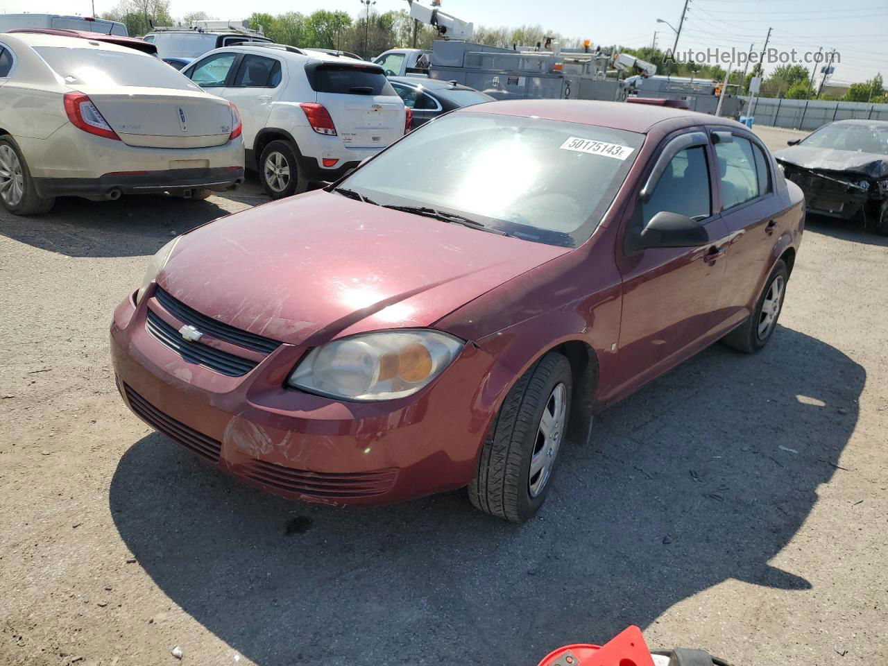 2008 Chevrolet Cobalt Lt Бордовый vin: 1G1AL58F987173903