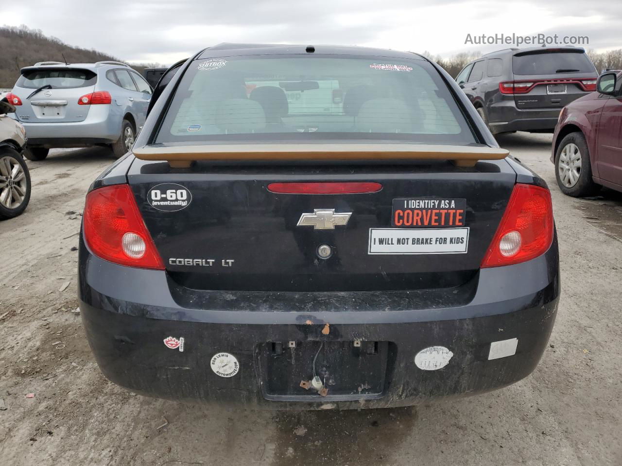 2008 Chevrolet Cobalt Lt Black vin: 1G1AL58FX87310511