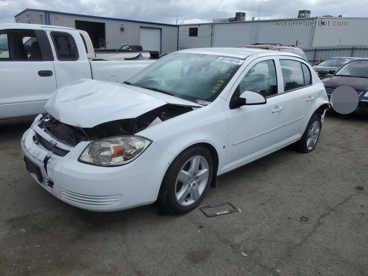 2008 Chevrolet Cobalt Lt White vin: 1G1AL58FX87339944