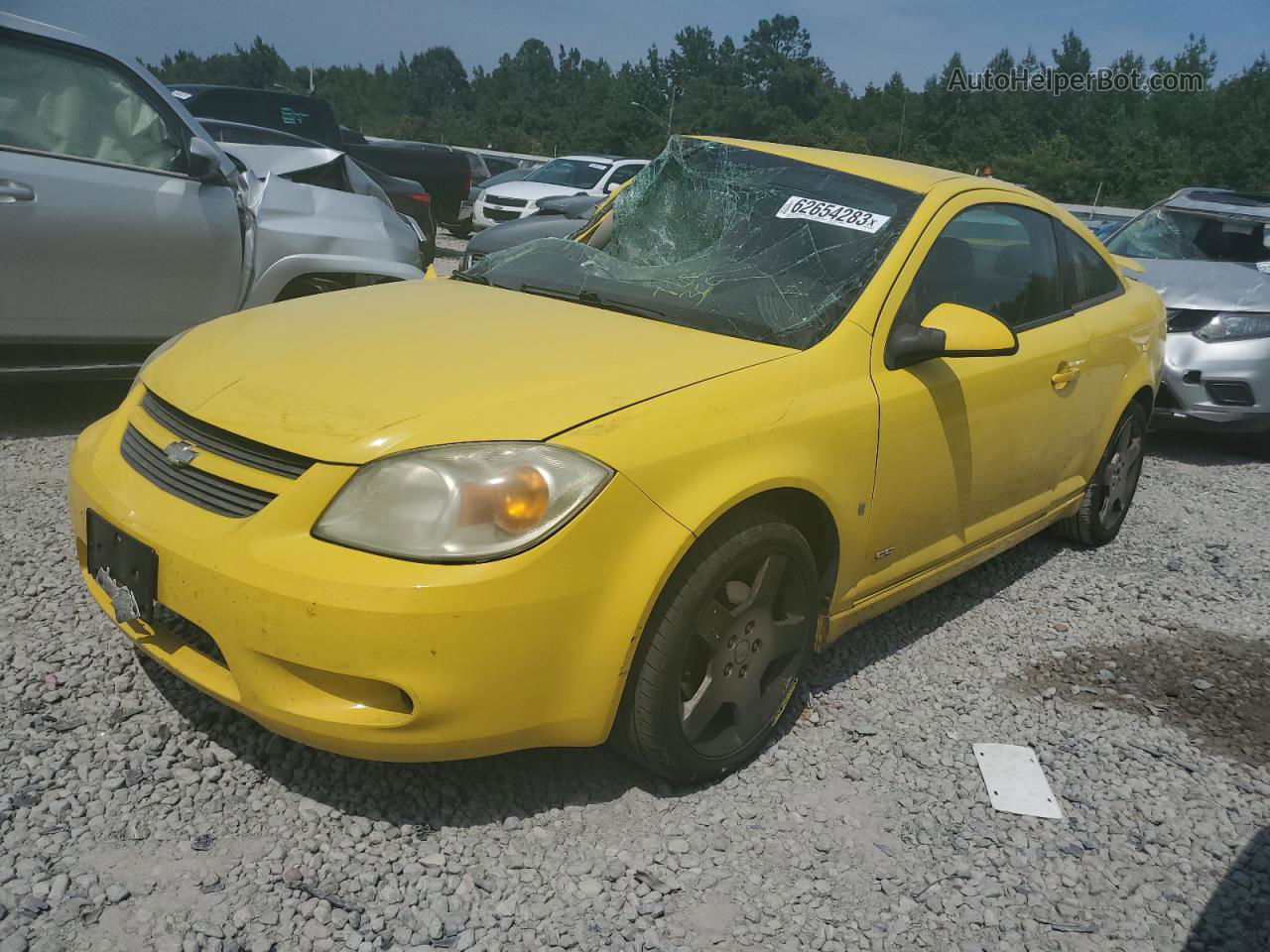 2007 Chevrolet Cobalt Ss Yellow vin: 1G1AM15BX77374196