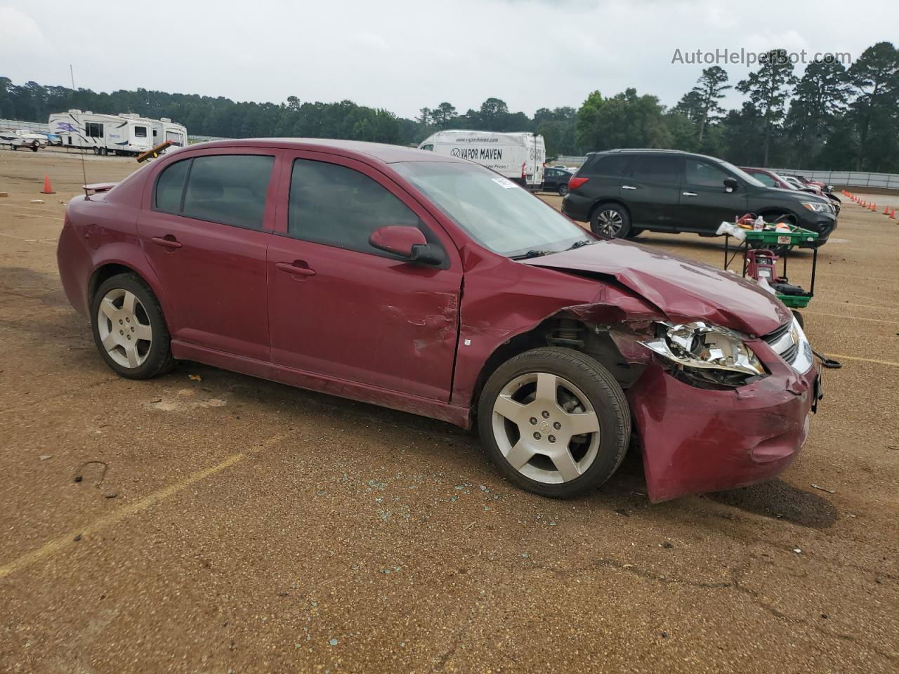 2008 Chevrolet Cobalt Sport Burgundy vin: 1G1AM58B587171401