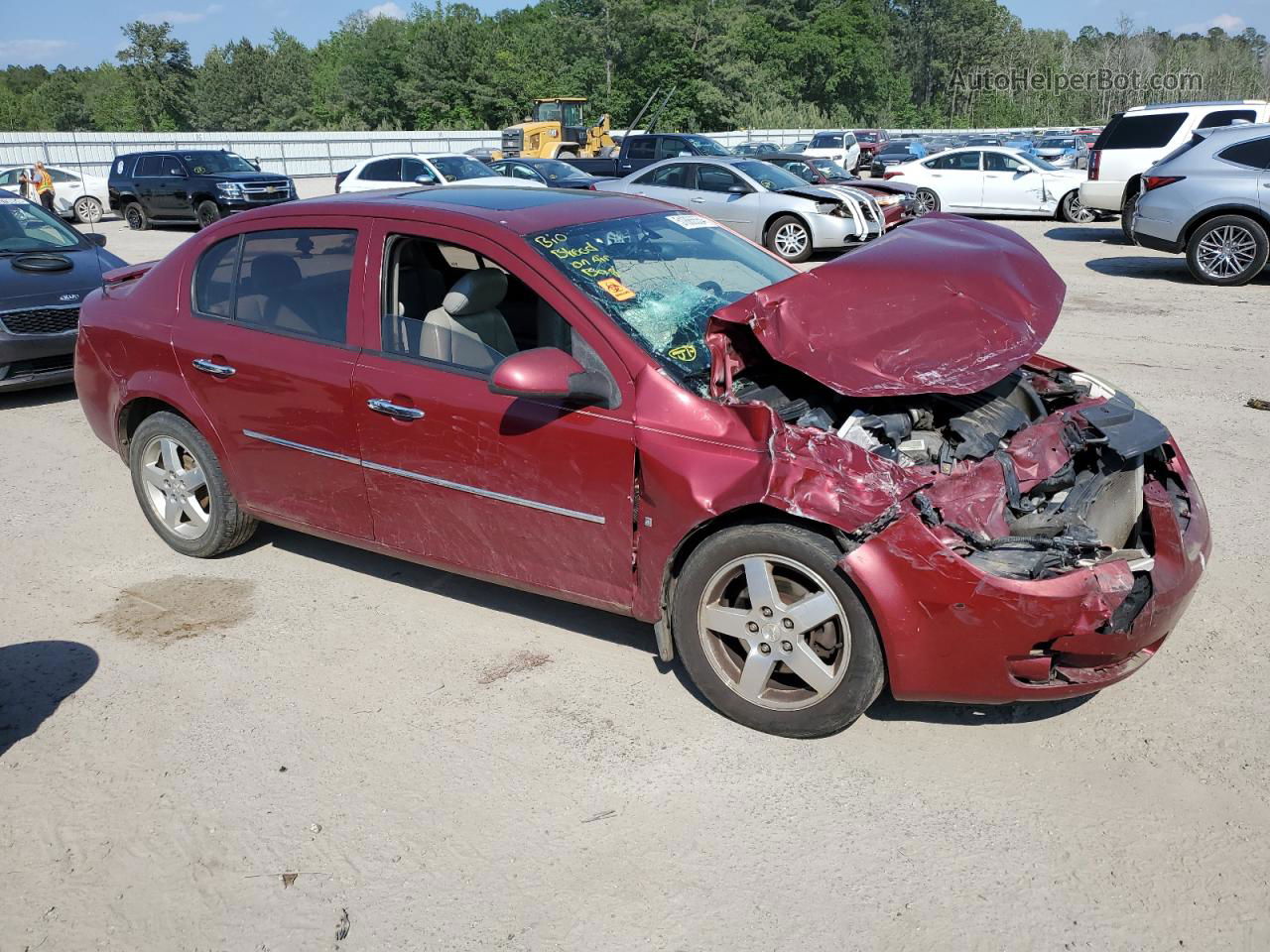 2007 Chevrolet Cobalt Ltz Burgundy vin: 1G1AZ55F877174655