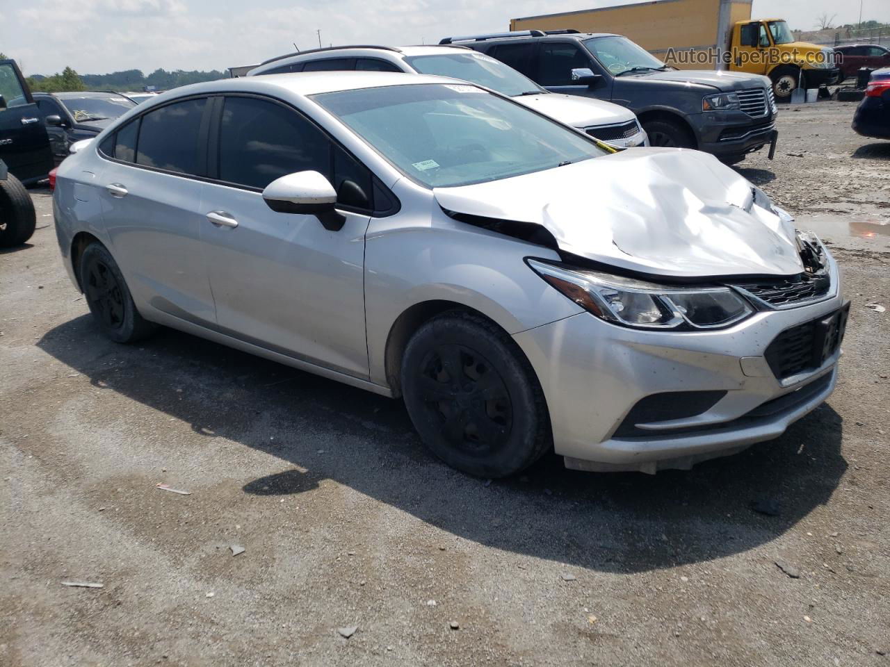 2017 Chevrolet Cruze Ls Silver vin: 1G1BB5SM1H7168872