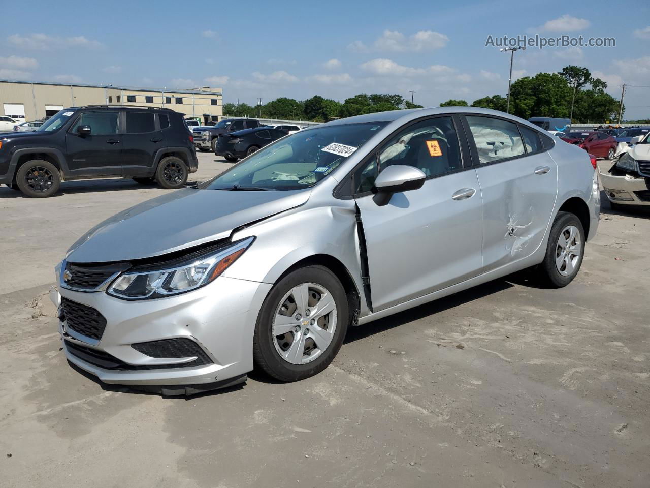 2017 Chevrolet Cruze Ls Серебряный vin: 1G1BB5SM7H7240898