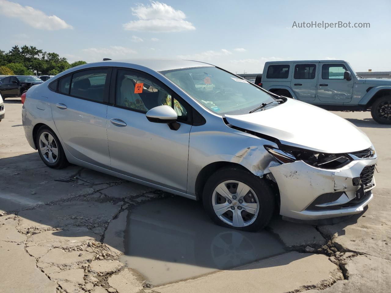 2017 Chevrolet Cruze Ls Silver vin: 1G1BB5SM7H7240898