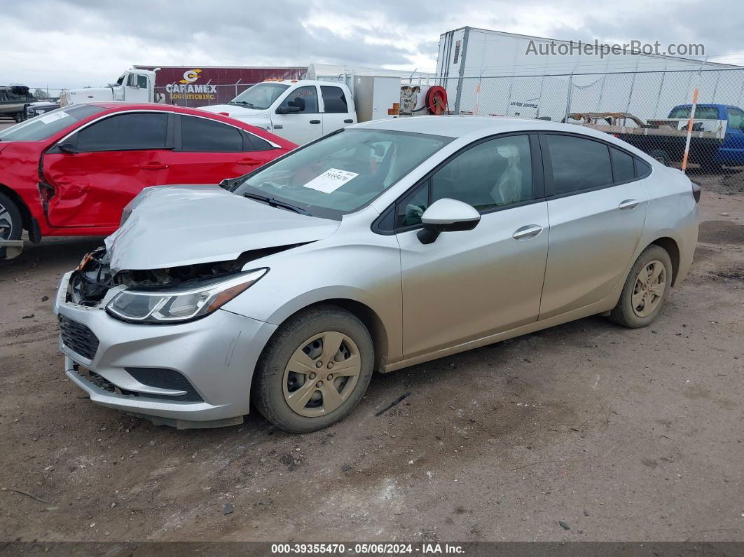 2018 Chevrolet Cruze Ls Manual Silver vin: 1G1BB5SM9J7166616