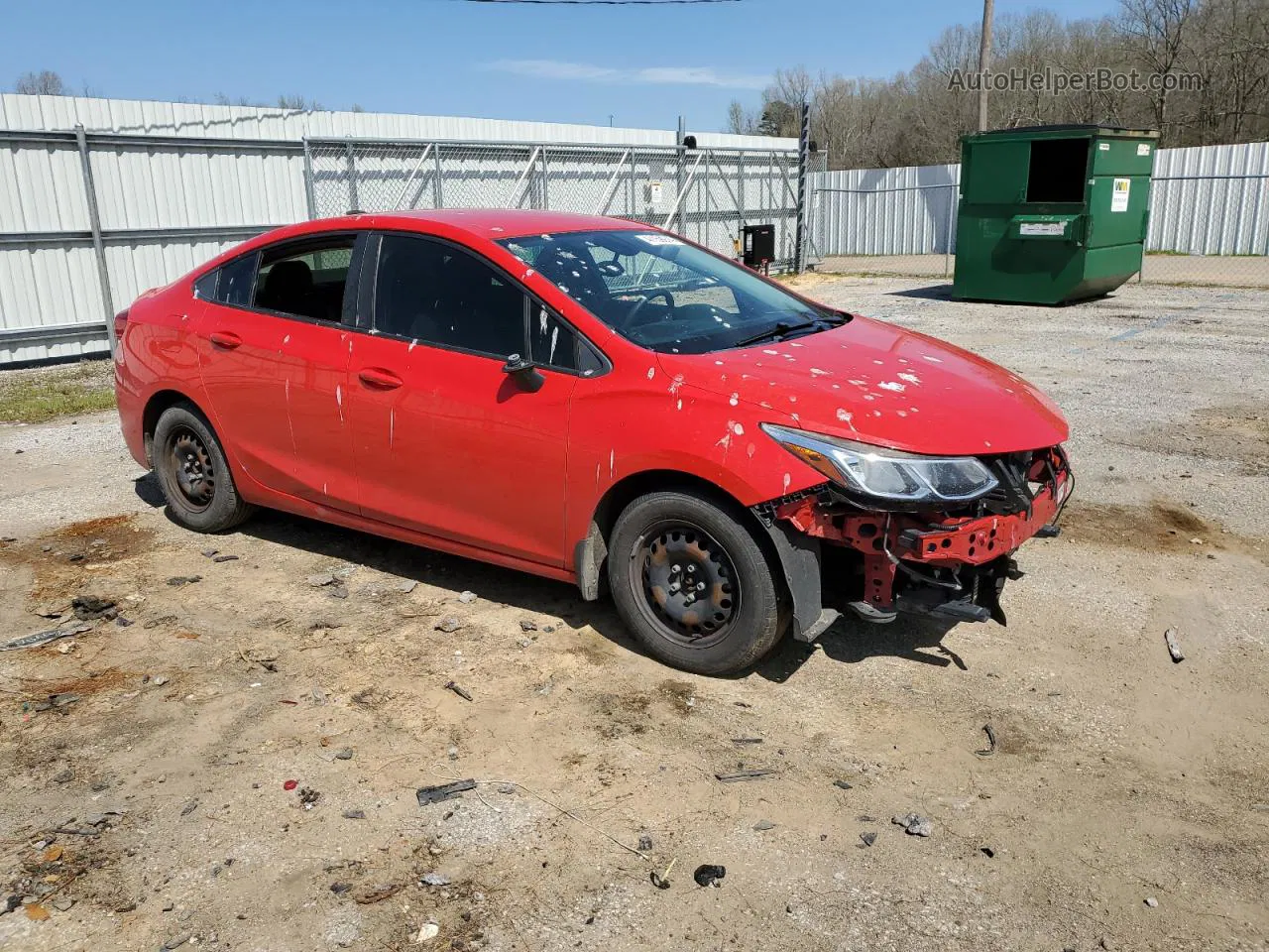 2016 Chevrolet Cruze Ls Red vin: 1G1BC5SM0G7234632