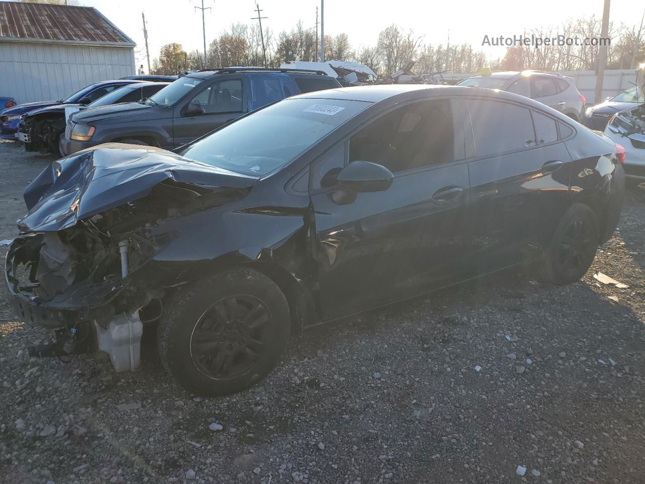 2017 Chevrolet Cruze Ls Black vin: 1G1BC5SM0H7175888