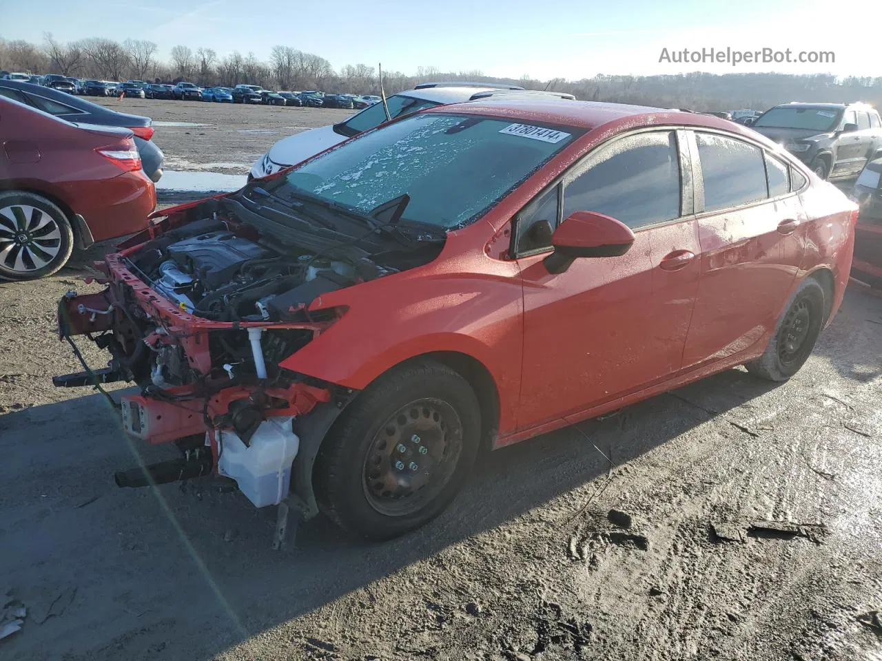 2017 Chevrolet Cruze Ls Red vin: 1G1BC5SM0H7261380