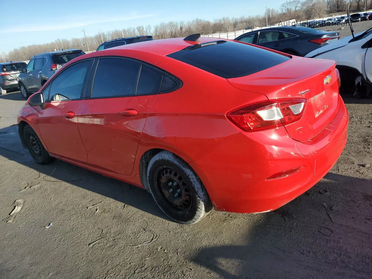 2017 Chevrolet Cruze Ls Red vin: 1G1BC5SM0H7261380