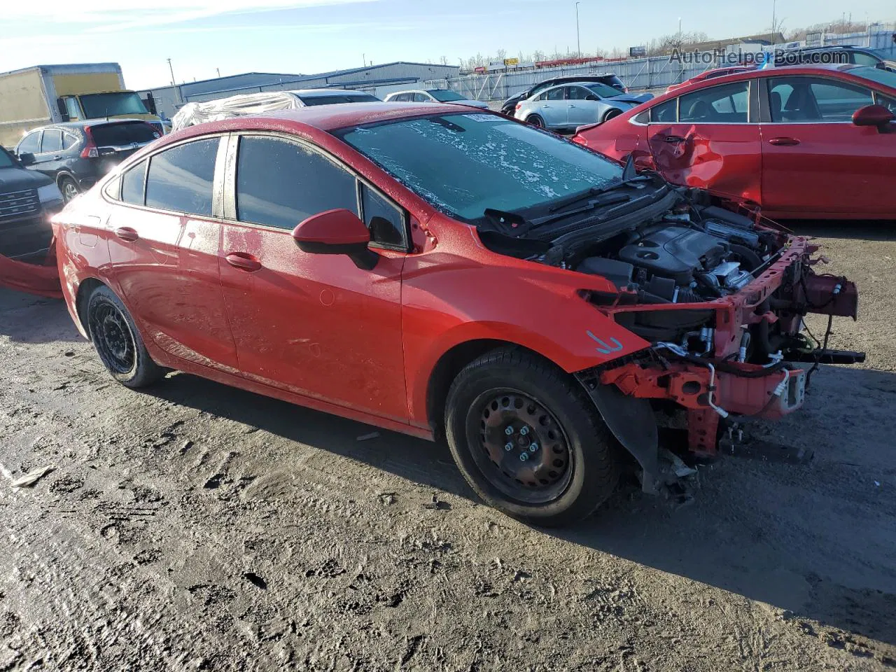 2017 Chevrolet Cruze Ls Red vin: 1G1BC5SM0H7261380