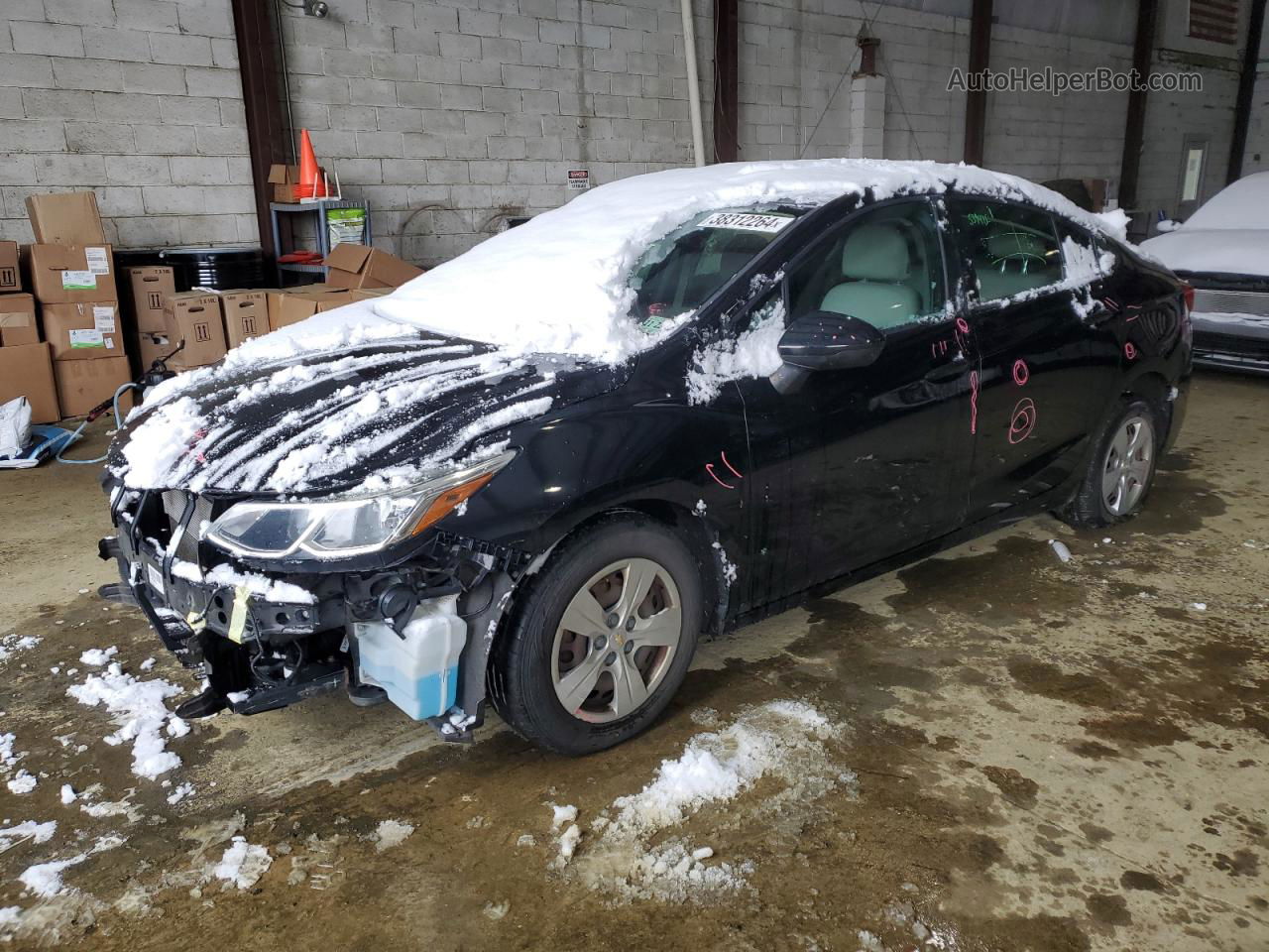 2018 Chevrolet Cruze Ls Black vin: 1G1BC5SM0J7126471