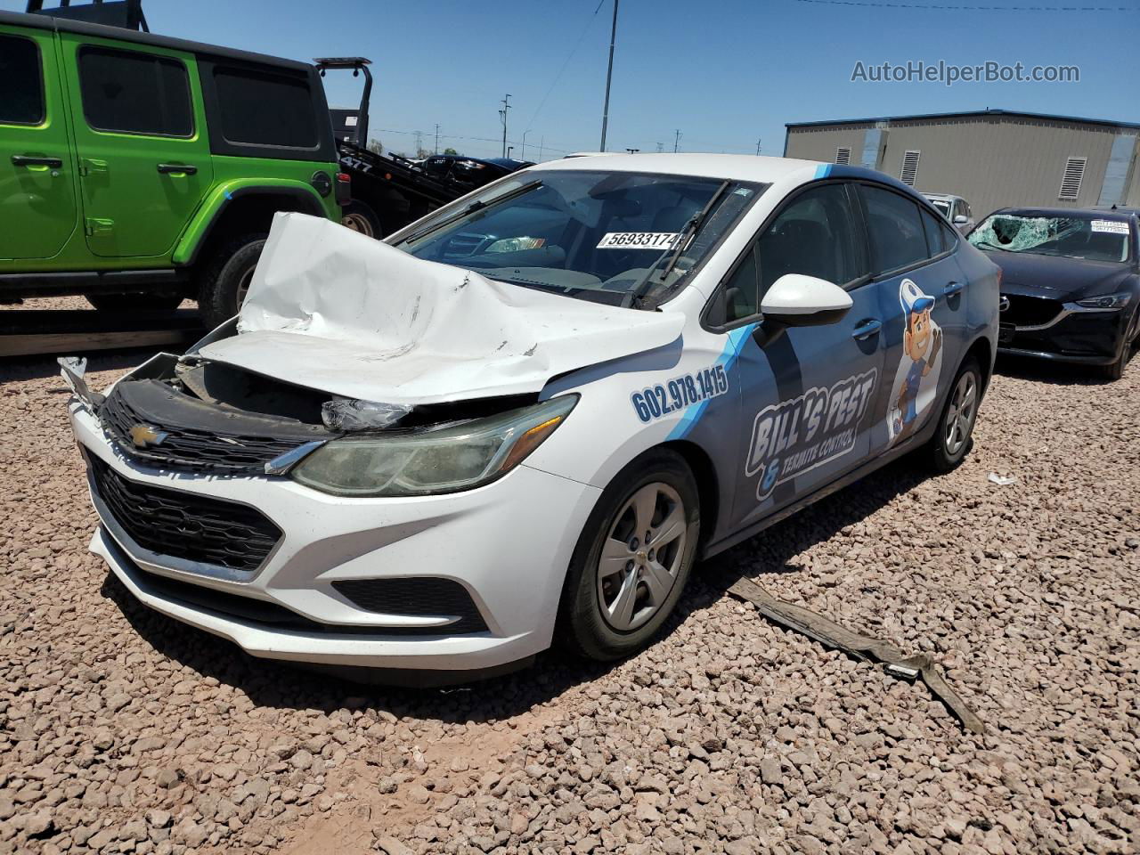 2018 Chevrolet Cruze Ls White vin: 1G1BC5SM0J7138992