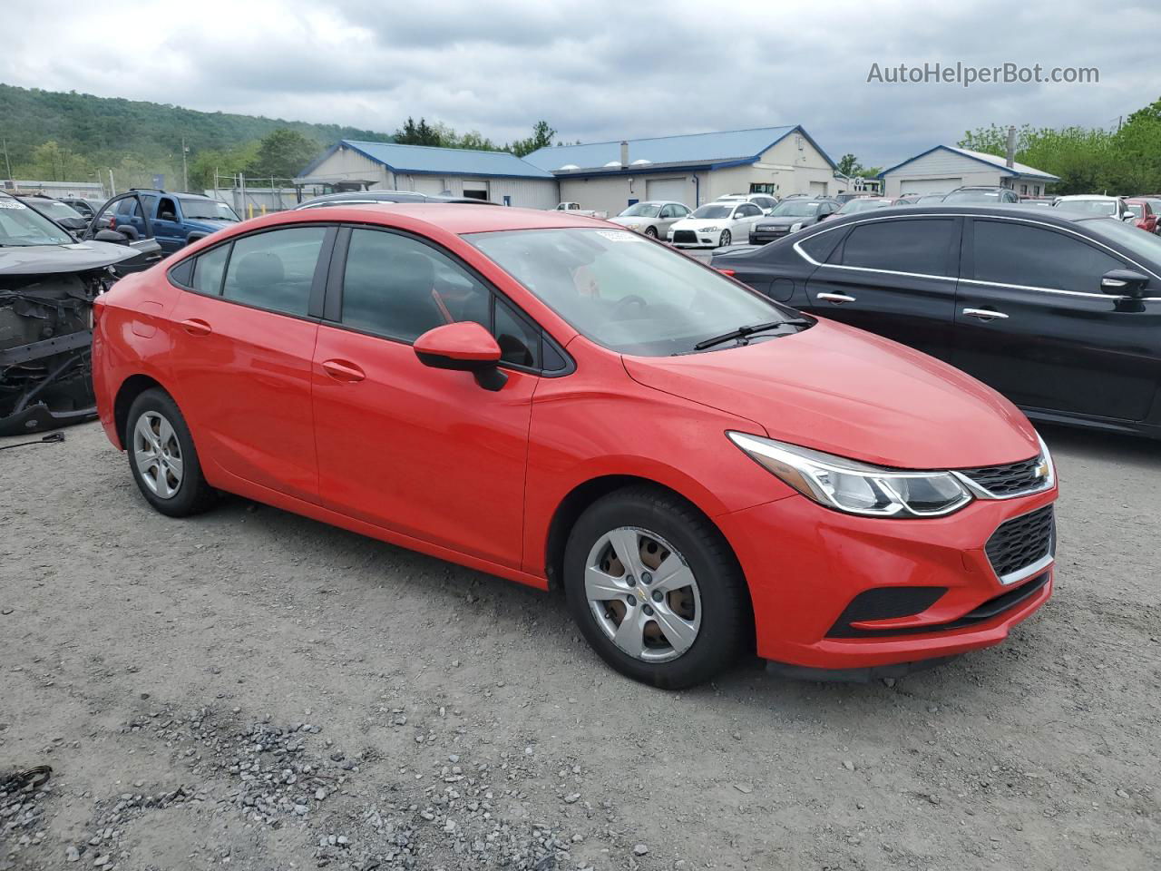 2018 Chevrolet Cruze Ls Red vin: 1G1BC5SM0J7210175