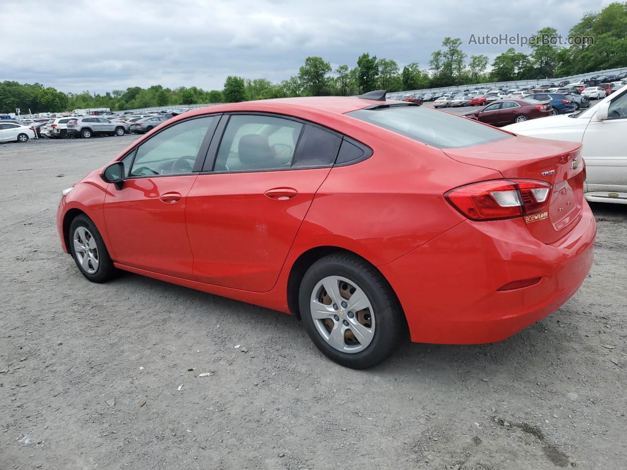 2018 Chevrolet Cruze Ls Red vin: 1G1BC5SM0J7210175