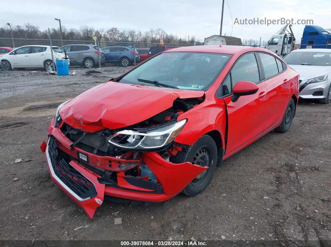 2018 Chevrolet Cruze Ls Auto Red vin: 1G1BC5SM0J7216588