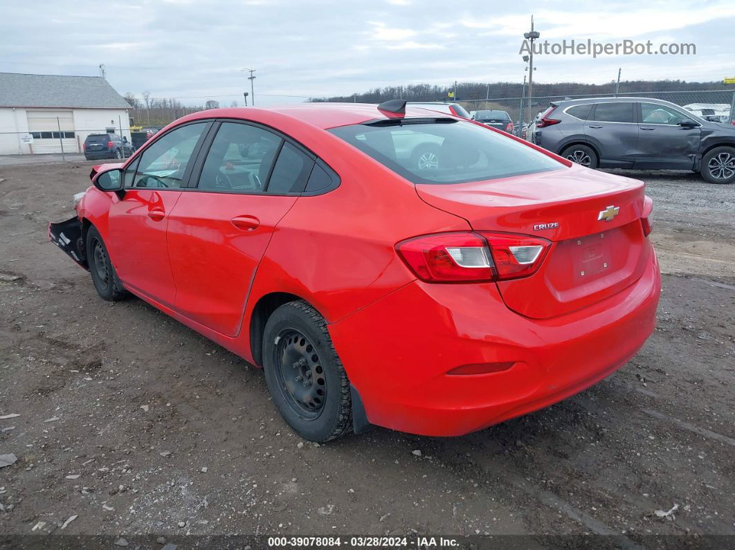 2018 Chevrolet Cruze Ls Auto Red vin: 1G1BC5SM0J7216588