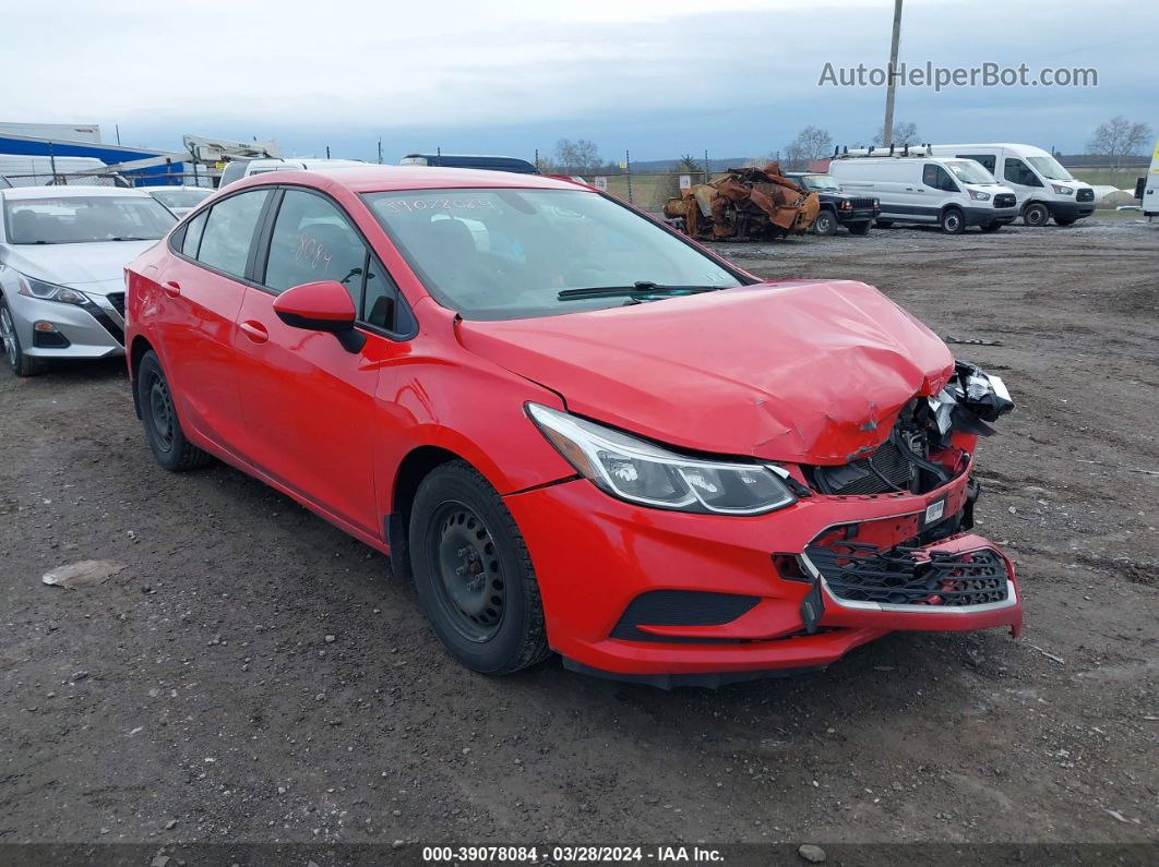 2018 Chevrolet Cruze Ls Auto Red vin: 1G1BC5SM0J7216588