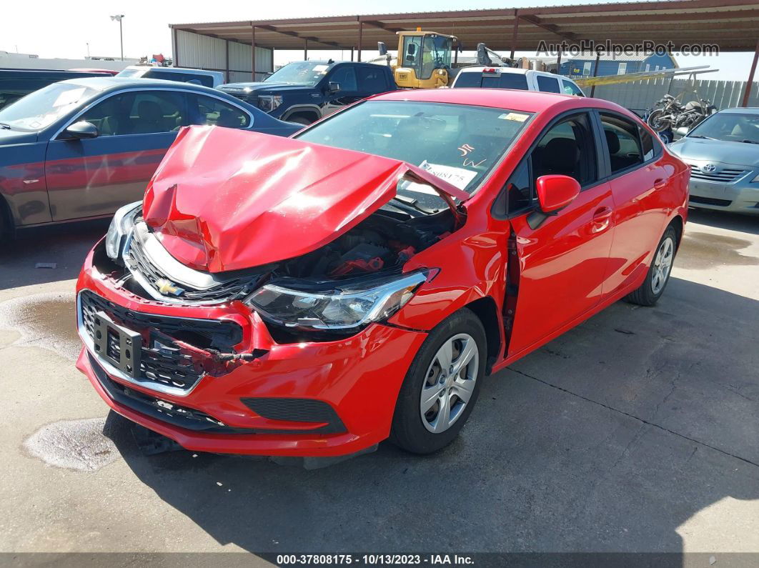 2018 Chevrolet Cruze Ls Auto Red vin: 1G1BC5SM0J7224089