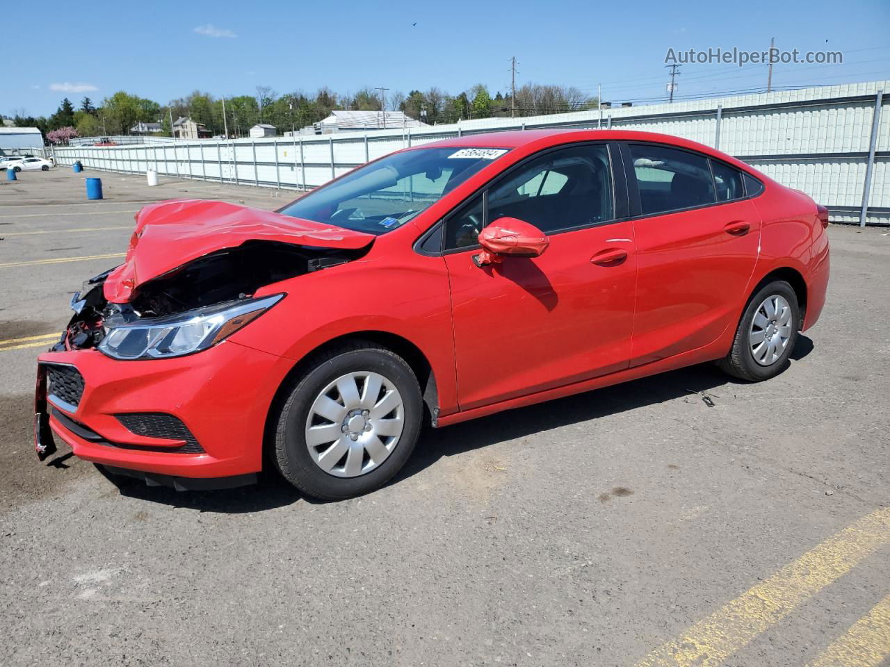 2016 Chevrolet Cruze Ls Red vin: 1G1BC5SM1G7231707