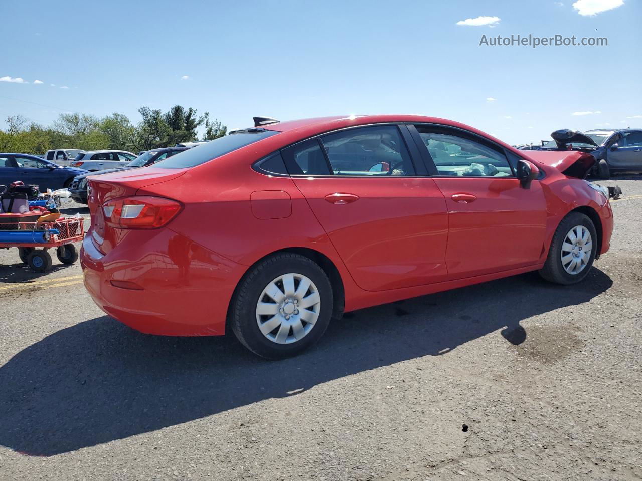 2016 Chevrolet Cruze Ls Red vin: 1G1BC5SM1G7231707