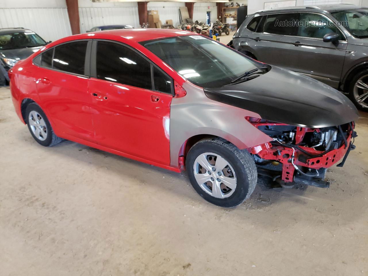 2017 Chevrolet Cruze Ls Red vin: 1G1BC5SM1H7155973