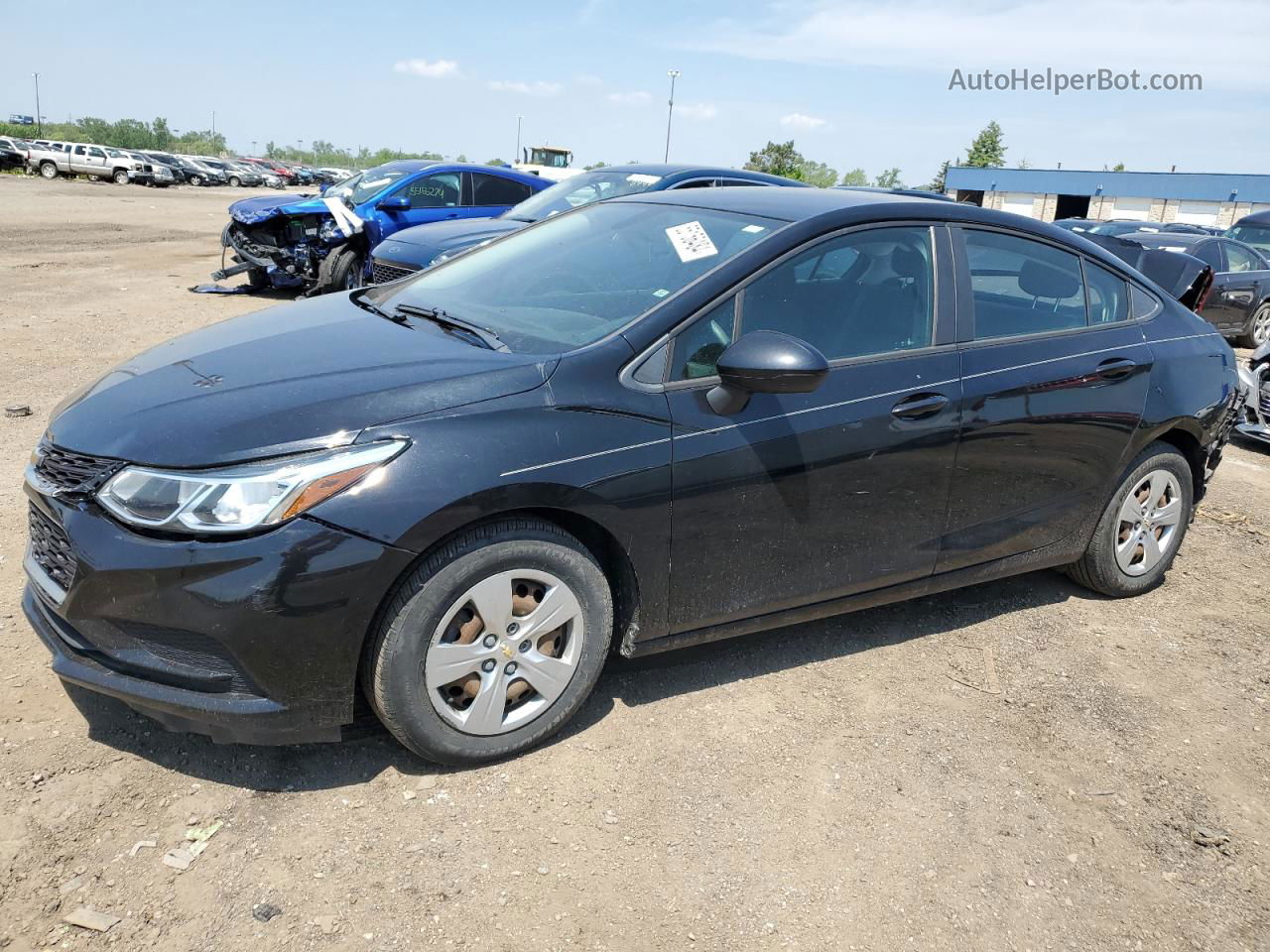 2017 Chevrolet Cruze Ls Black vin: 1G1BC5SM1H7281296