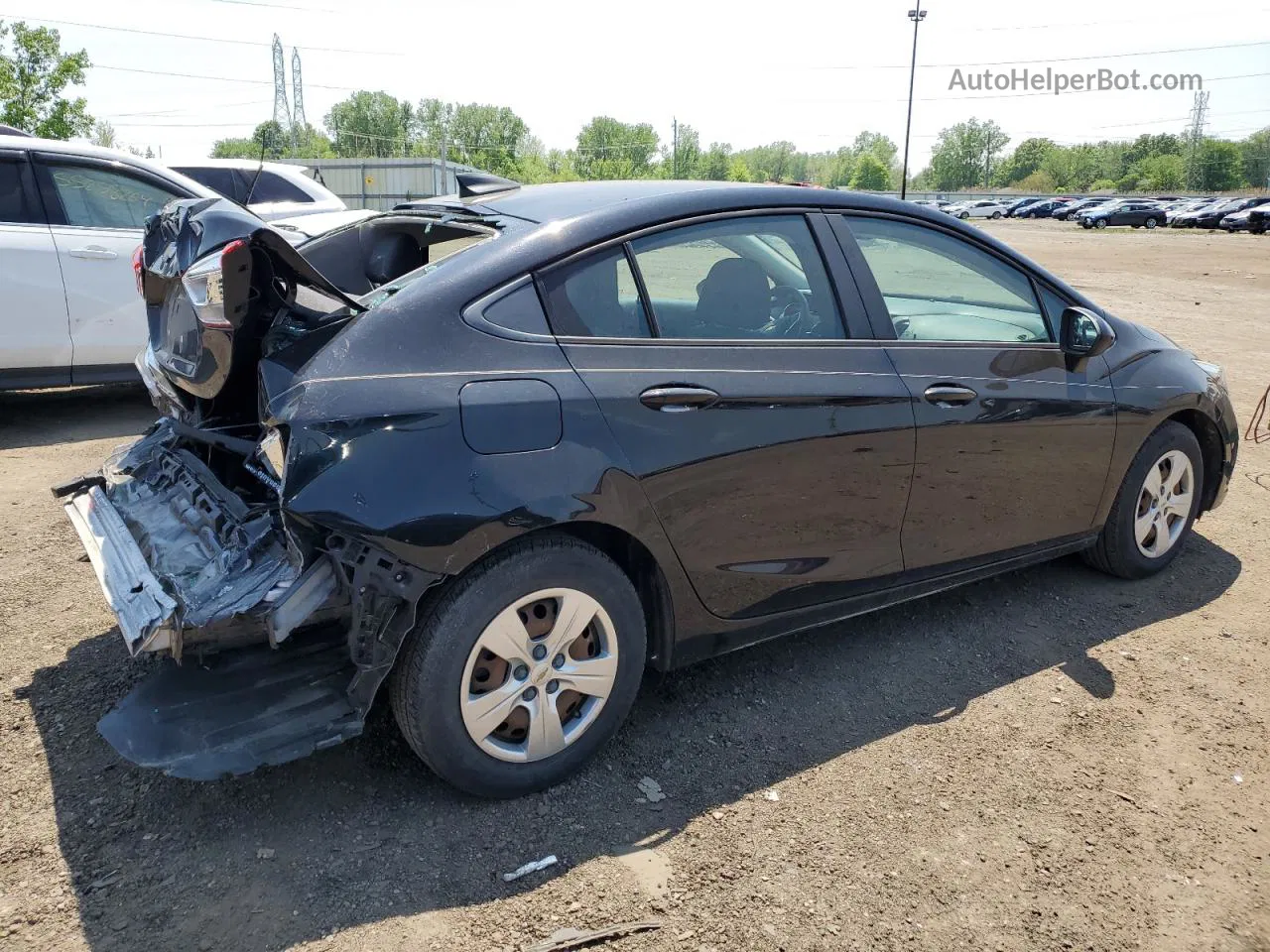 2017 Chevrolet Cruze Ls Black vin: 1G1BC5SM1H7281296