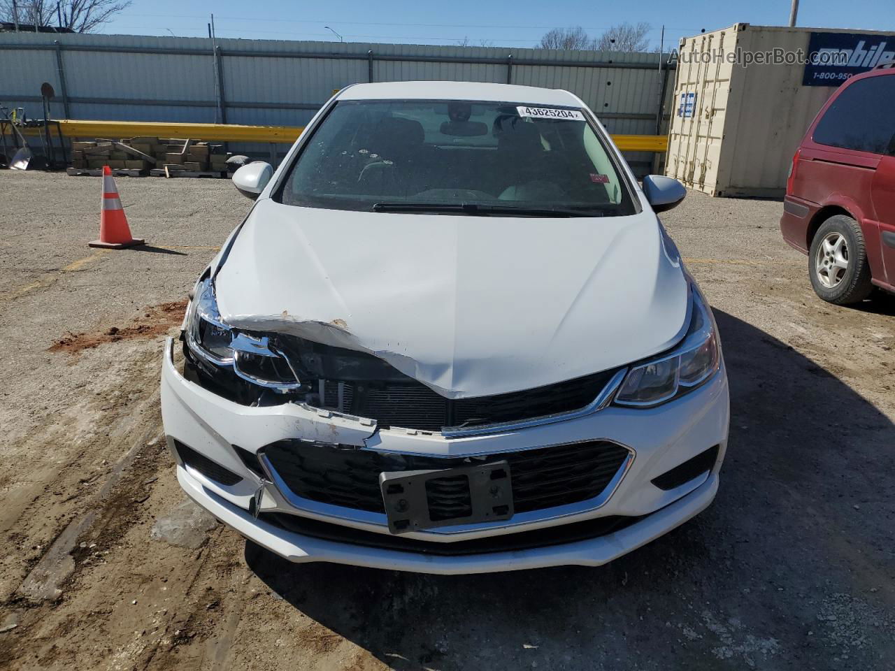 2018 Chevrolet Cruze Ls White vin: 1G1BC5SM1J7201372