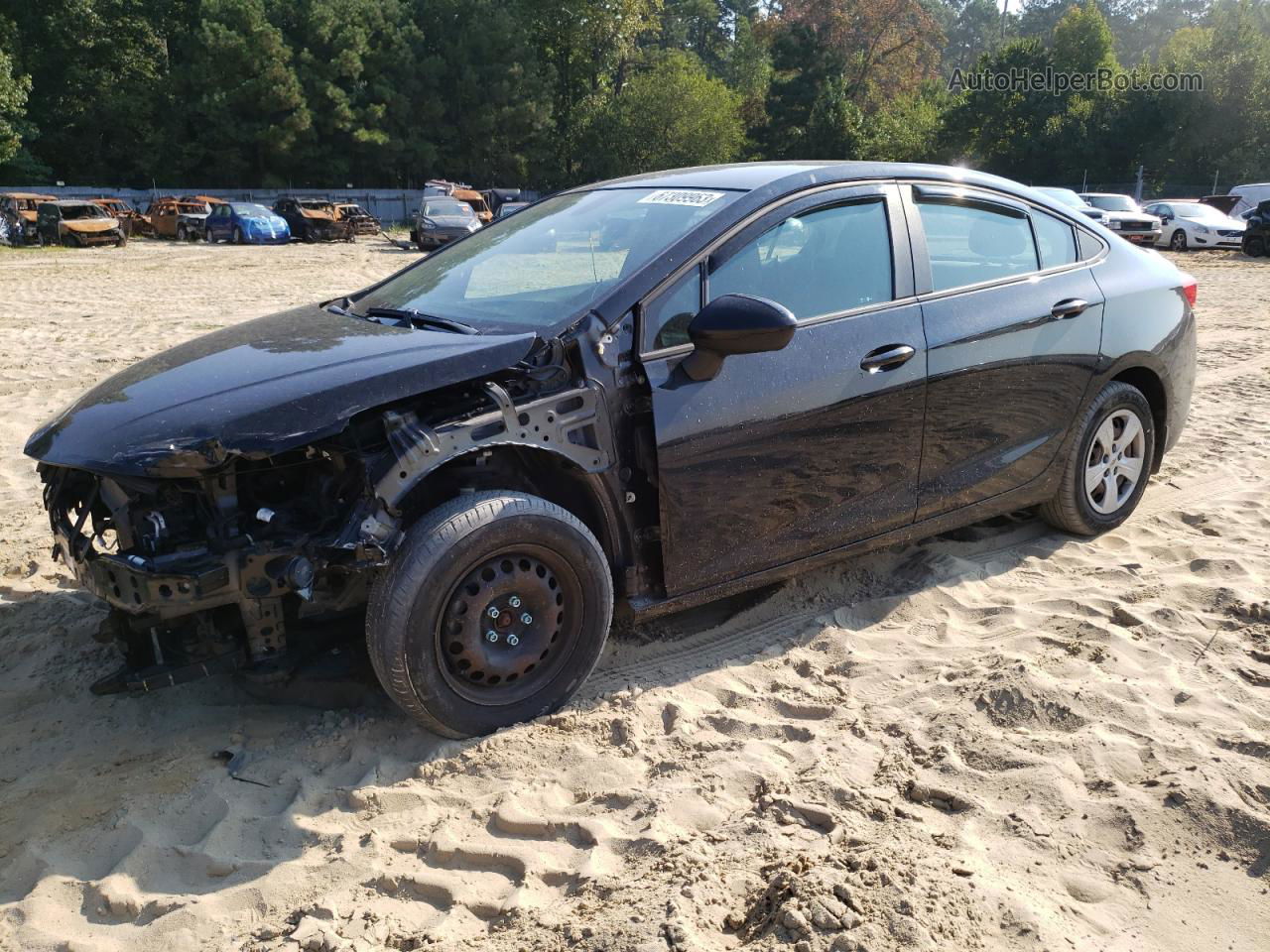 2018 Chevrolet Cruze Ls Black vin: 1G1BC5SM1J7222173