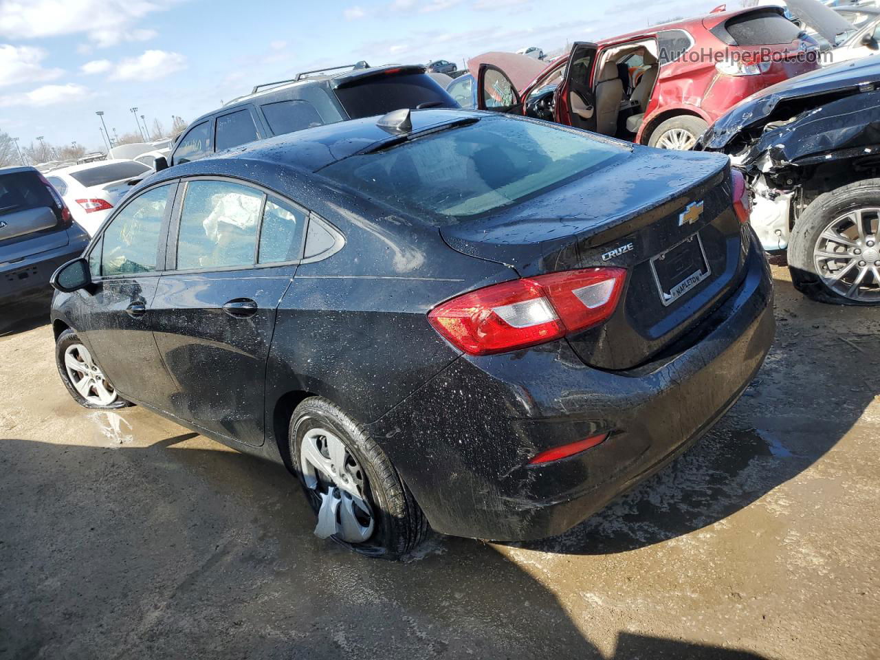 2018 Chevrolet Cruze Ls Black vin: 1G1BC5SM1J7242049