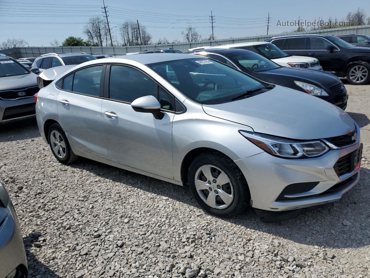 2017 Chevrolet Cruze Ls Silver vin: 1G1BC5SM2H7113277