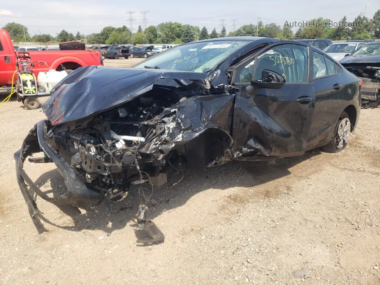 2017 Chevrolet Cruze Ls Black vin: 1G1BC5SM2H7194703